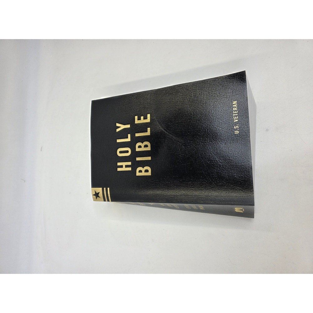 Holy Bible KJV Extra Large Print US Veteran Armed Services Ministry ABS Black C4